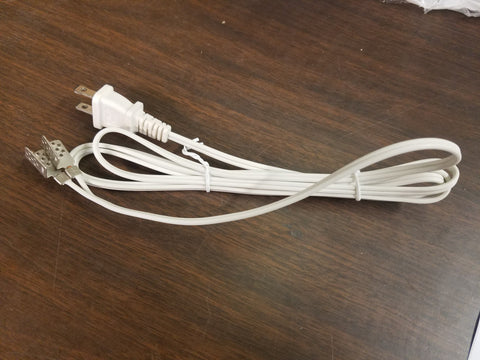 6' Power Cord with Attached Metal Clips
